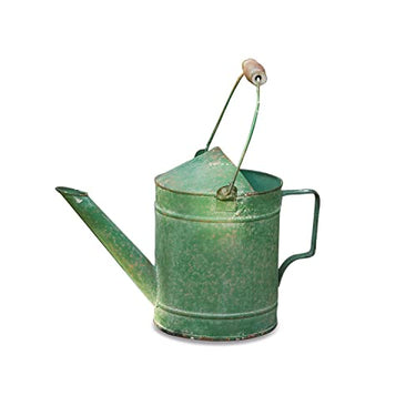 Loberon Gießkanne Goshen, nostalgischer Look, mit Antik-Finish, Gartenhelfer, Gartenzubehör, Eisen, Tannenholz, antikgrün im Sale